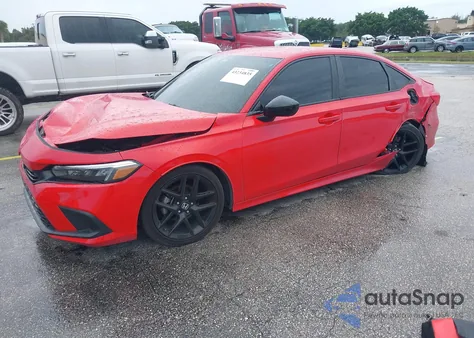 2022 Honda Civic Sport z USA, uszkodzony, nr VIN 2HGFE2F53NH565471